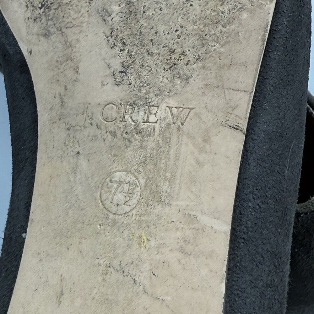 J.Crew Women's Size 7.5 Grey Suede Leather Comfort Penny Loafers - Picture 11 of 12